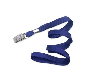 Cordon Para Carnet Con Clip - Azul