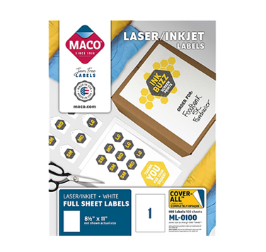 Label 8-1/2″ x 11″ MACO - ML-0100
