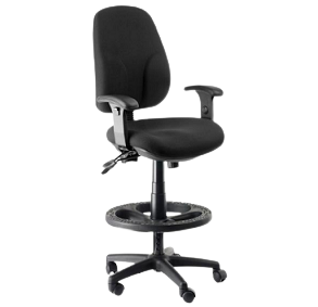Taburete Victoria b/a Apoya Pies Ajustable - Color Negro