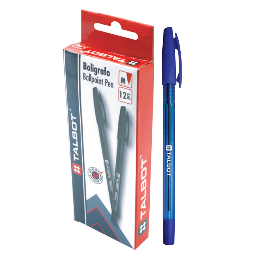 Caja de Boligrafo Boligrafo Talbot Ballpoint Pen-Azul T-03005 - 12/1