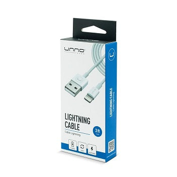 Cable USB Lightning Iphone Unno CB4053WT