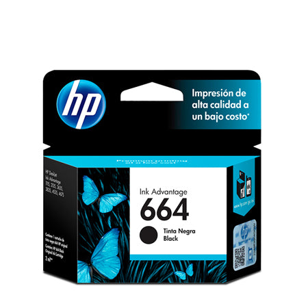 Cartucho de tinta HP 664 (F6V29L) – Negro