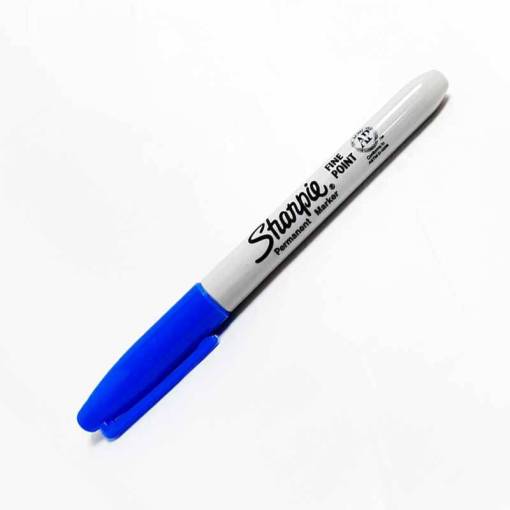 Marcador Sharpie Permanente Punta Fina Azul