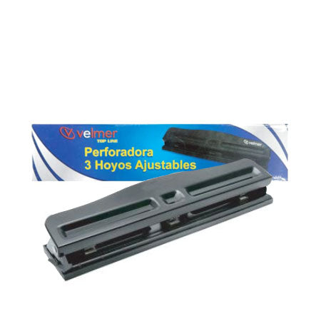 Perforadora de 3 Hoyos Ajustable