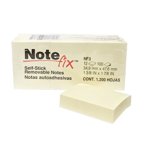 Notas Adhesivas 1. 1/2 x 2 – Note Fix (#6539) – Amarilla