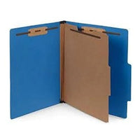 Folder Partition 8½x11 2 Partes/6 Divisiones - Azul Oscuro