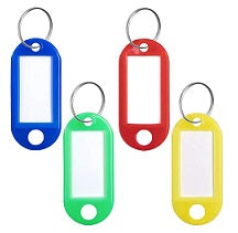 Paquete de Llaveros Identificadores Plásticos 50/1 - Colores Surtidos
