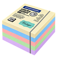 Notas Adhesivas (Post-it) 3x3 320 hojas 5/1 Vintage - Studmark ST-05477