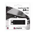 Memoria USB Tipo C 128 GB Kingston Datatraveler 70 - DT70/64GB