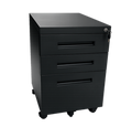 Archivo Modular de 3 Gavetas Negro - Praktik