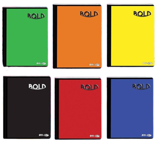 Cuaderno Bold 144 Páginas - Colores Surtidos