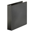 Carpeta 3 argollas con plástico frontal negra 1.5"