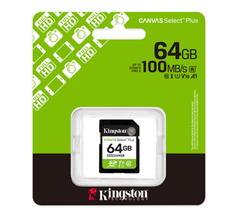 Memoria SD 64 GB Kingston Canvas Select Plus SDS3/64GB