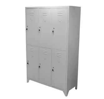 Locker Para Ropa Colgada 6 Puertas Metálico - Steelfile