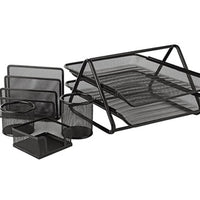 Set de Escritorio de Metal Negro 5/1 Talbot - T-40007