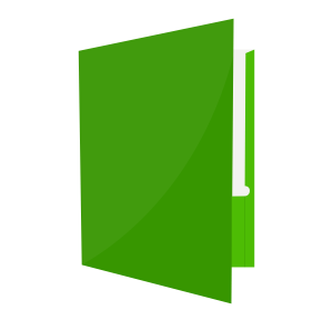 Caja de Folder Satinado Verde 25/1