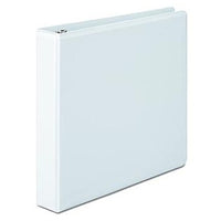 Carpeta 3 argollas con plástico frontal blanca 1"