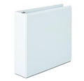 Carpeta 3 argollas con plástico frontal blanca 2"