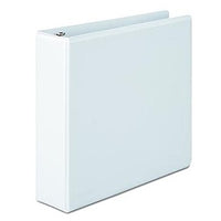 Carpeta 3 argollas con plástico frontal blanca 2"