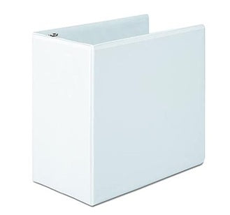 Carpeta 3 argollas con plástico frontal blanca 5"