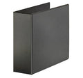Carpeta 3 argollas con plástico frontal negra 3"