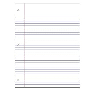 Paquete de Hojas Perforadas 3 hoyos - 150/1