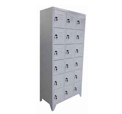 Locker Para Ropa Doblada 18 Puertas Metálico - Steelfile