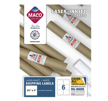 Label 3″-1/3 x 4″ MACO - ML-0600