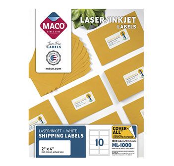Label 2"× 4" MACO - ML-1000