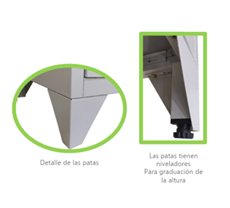 Locker Para Ropa Colgada de 4 Puertas Metálico - Steelfile