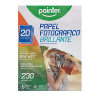 Papel Fotografico 230 G/M 20 Hojas - Pointer