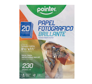 Papel Fotografico 230 G/M 20 Hojas - Pointer
