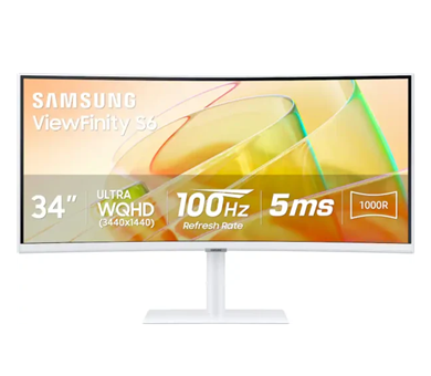 Monitor Samsung 34'' Curvo Viewfinity S6 - LS34C654TANXGO