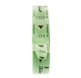 Rollo de Tickets de Turnos Verde - 2000/1