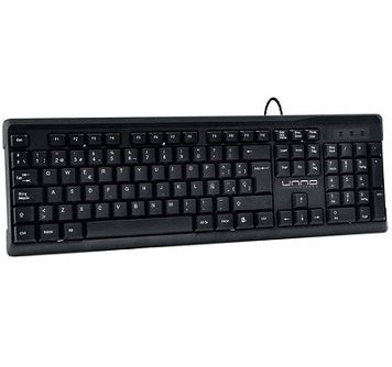 Teclado USB Klass Español Negro Unno - KB6701BK