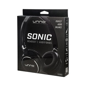 Audífonos Sonic 3.5mm C/MIC Unno HS7308BK-Negro