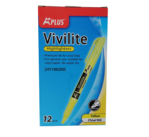 Caja de Resaltador Aplus Vivilite - Naranja 12/1