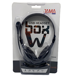 Audifonos USB Con Micrófono y Control de Volumen Jama Tech HS2050BK