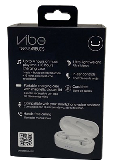 Audífonos Inalámbricos Vibe TWS Unno HS7505WT-Blanco