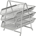 Bandejas de metal para escritorio 3/1 Plateado