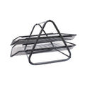 Bandejas de metal para escritorio 2/1 Negro