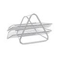 Bandejas de metal para escritorio 2/1 Plateado