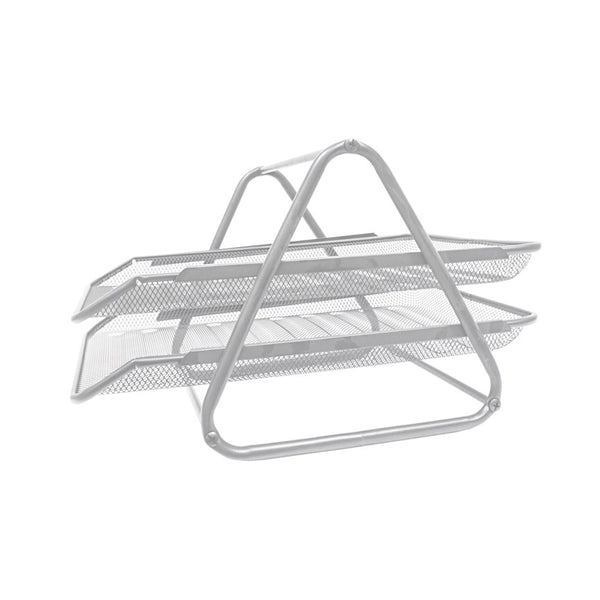 Bandejas de metal para escritorio 2/1 Plateado