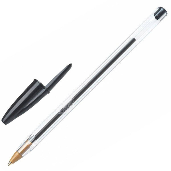 Caja de Boligrafo BIC Clasico Cristal Negro 12/1