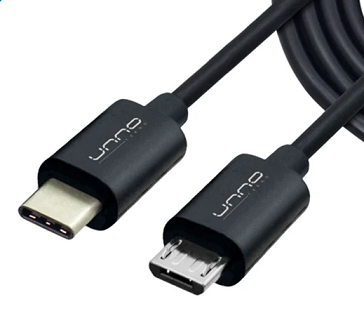 Cable USB Tipo C A Micro USB Unno CB4058BK-Negro
