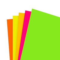 Cartulina fluorescente de diversos colores