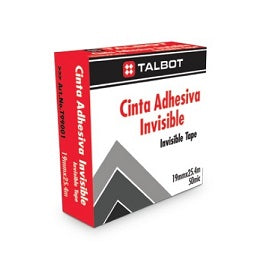 Cinta Adhesiva Invisible 3/4 mts 19mmx25.4m  - Talbot T-92009