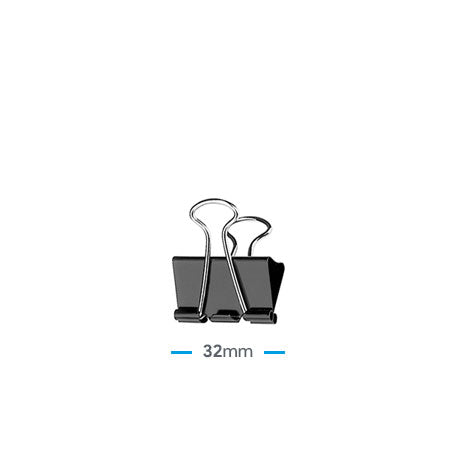 Clip Billetero 32mm (1 ¼”) – Negro