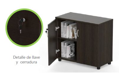 Armario Bajo Con Puertas Julio - 15.5"x32"x29"