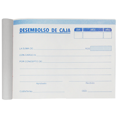 Talonario de Desembolso de Caja